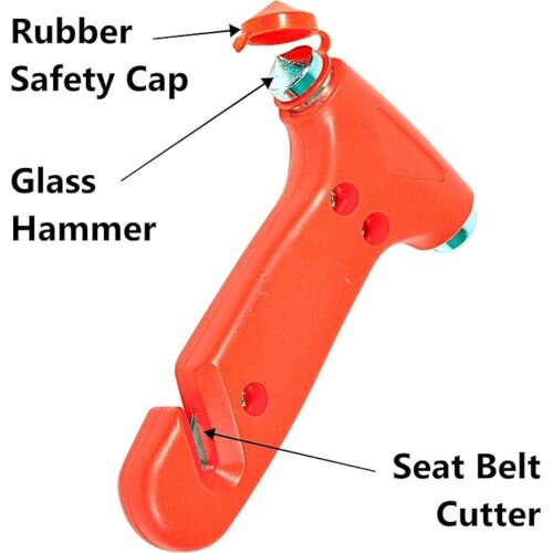 Car Emergency Escape Tool – Window Breaker & Seatbelt Cutter