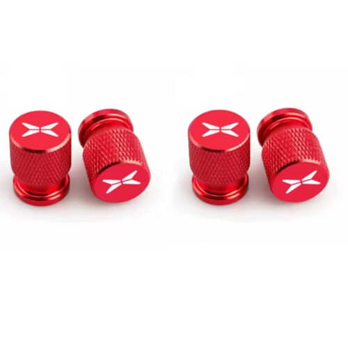 Xpeng Red Dust Caps